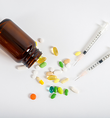 약물 또는 알코올 사용